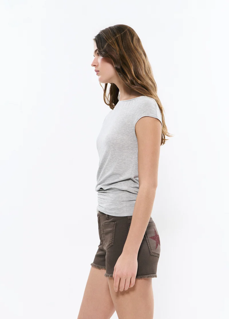Glitter patch shorts