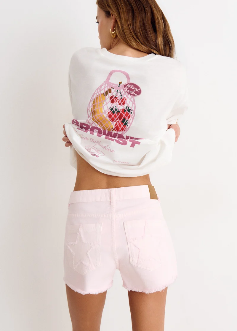 Star patch shorts