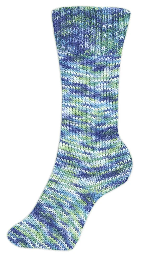 Fortissima bunte 4-fach Sockenwolle | Farbe 2472 - SAPHIR