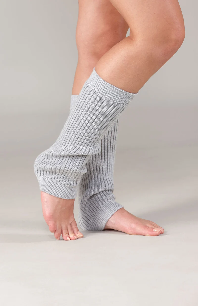 Gerippter Beinwärmer aus Merino Activewear für Damen