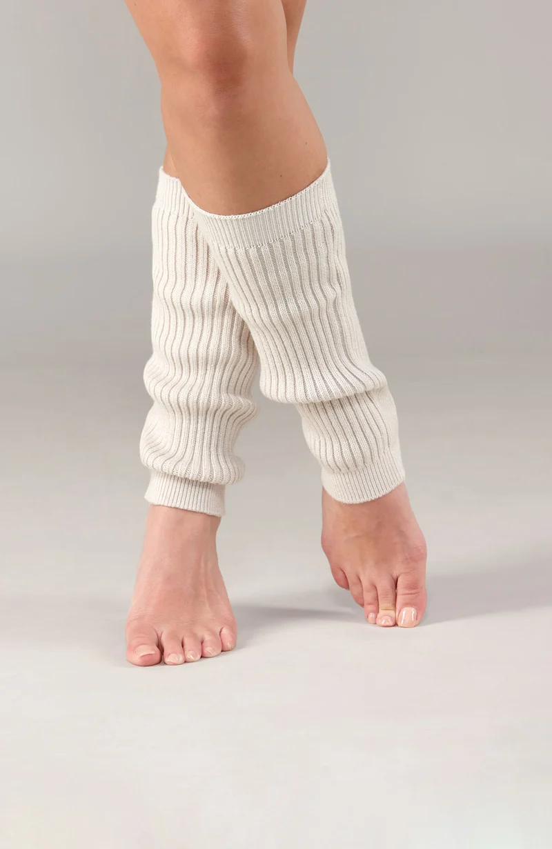 Gerippter Beinwärmer aus Merino Activewear für Damen
