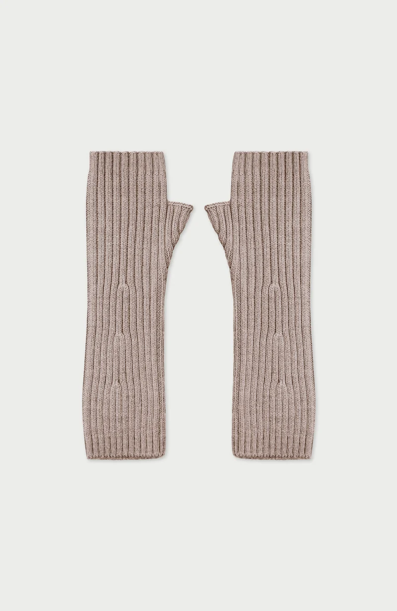 Gerippte fingerlose Damenhandschuhe aus Merino Activewear