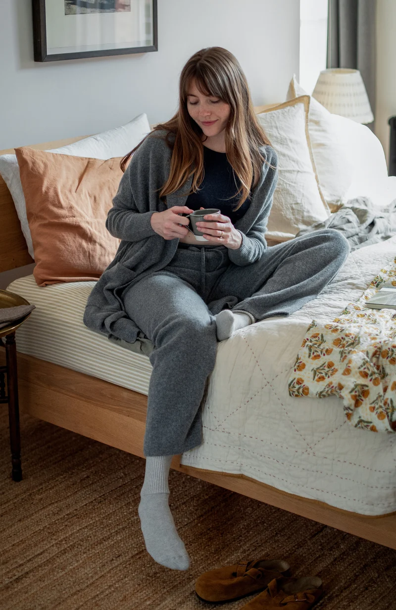 Womens Lambswool Knitted Trousers