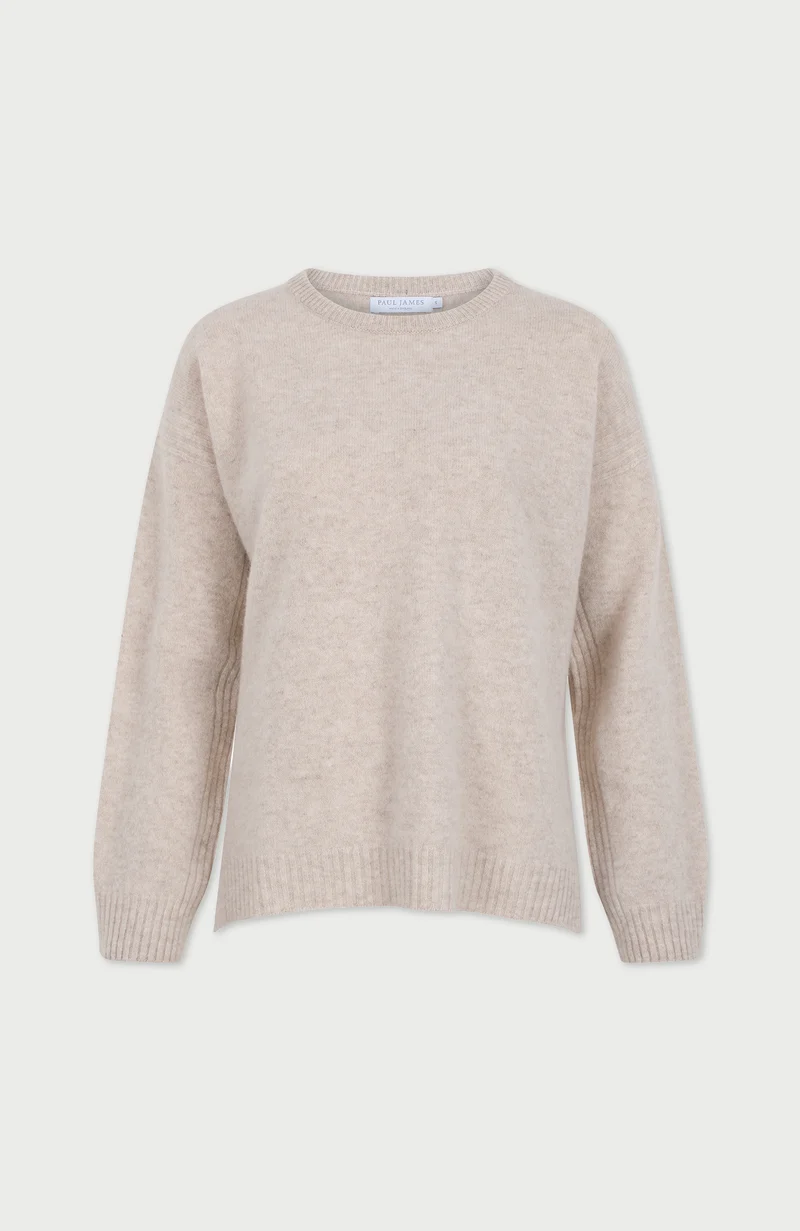 Womens Lambswool Drop Shoulder Jumper