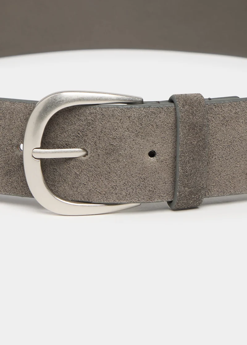 Suede belt