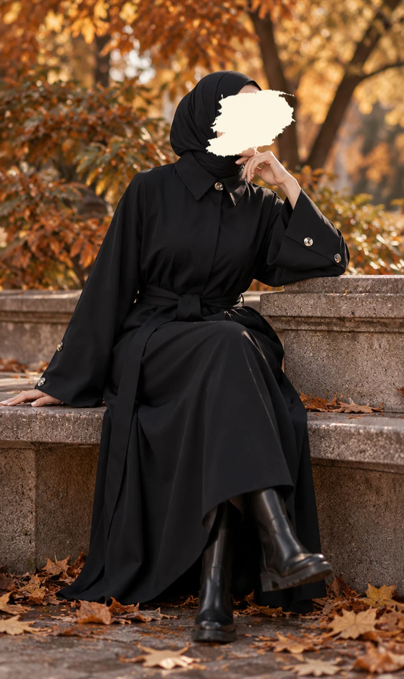 Manteau Waidokoto - Schwarz