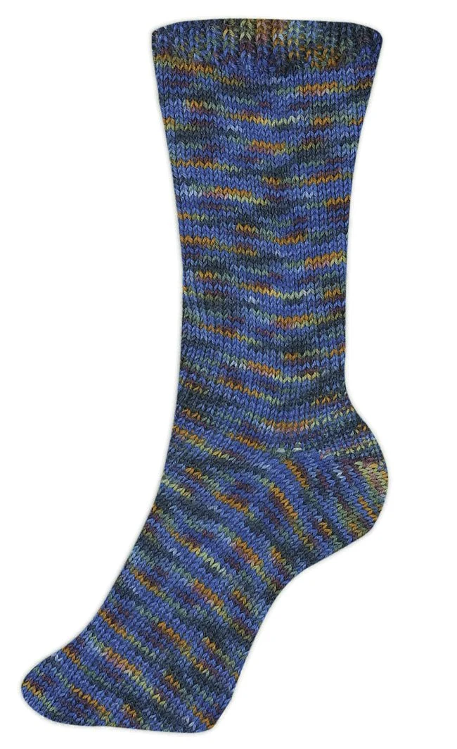 Fortissima bunte 4-fach Sockenwolle | Farbe 2410 - JEANS
