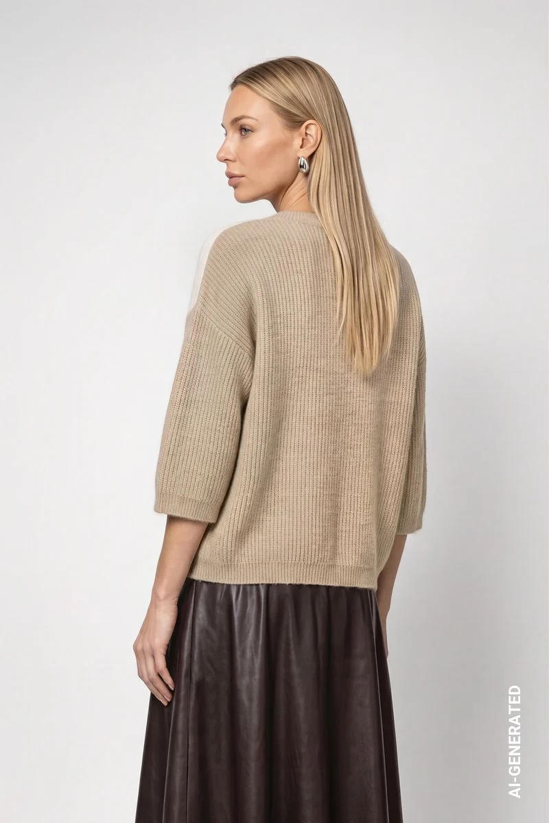 Strickpullover mit Intarsie-Design