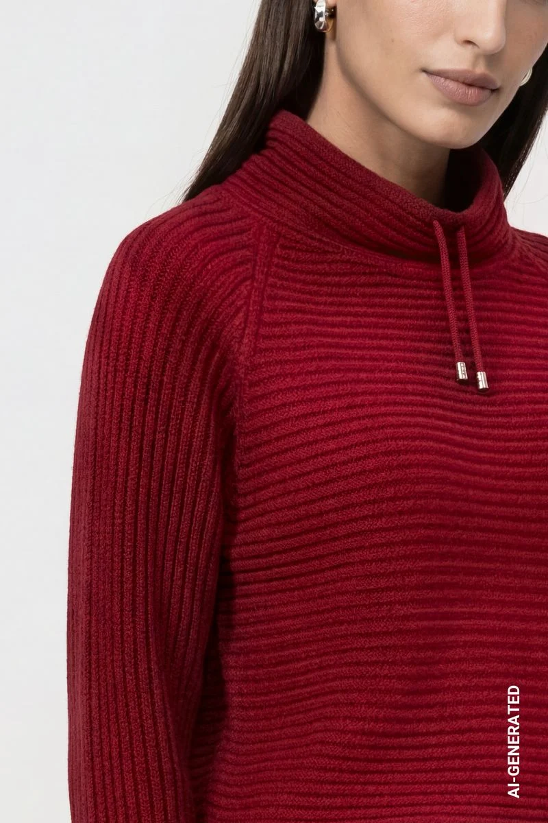 Pullover mit Rippenstruktur