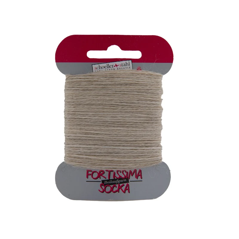 Fortissima Socken-Beilaufgarn 40m/5g | Farbe 1073 - SAND-MELIERT