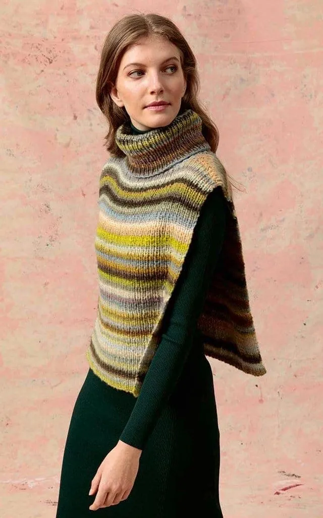 Cape mit Rollkragen - CLOUD - Strickset