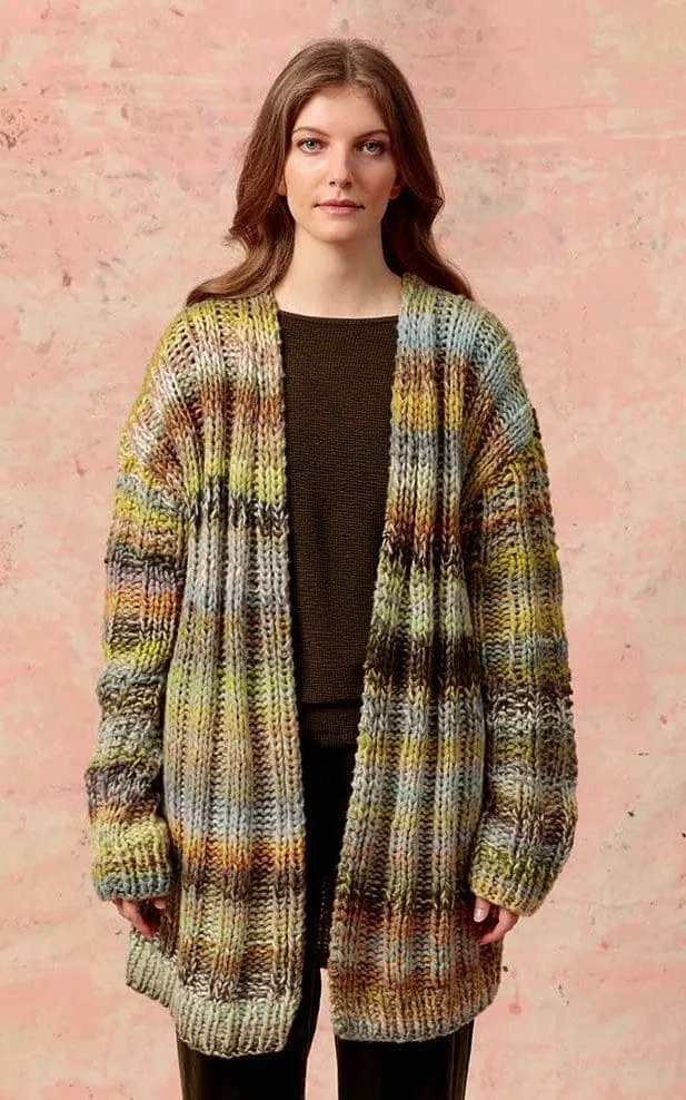 Cardigan mit Längsrippen - CLOUD - Strickset