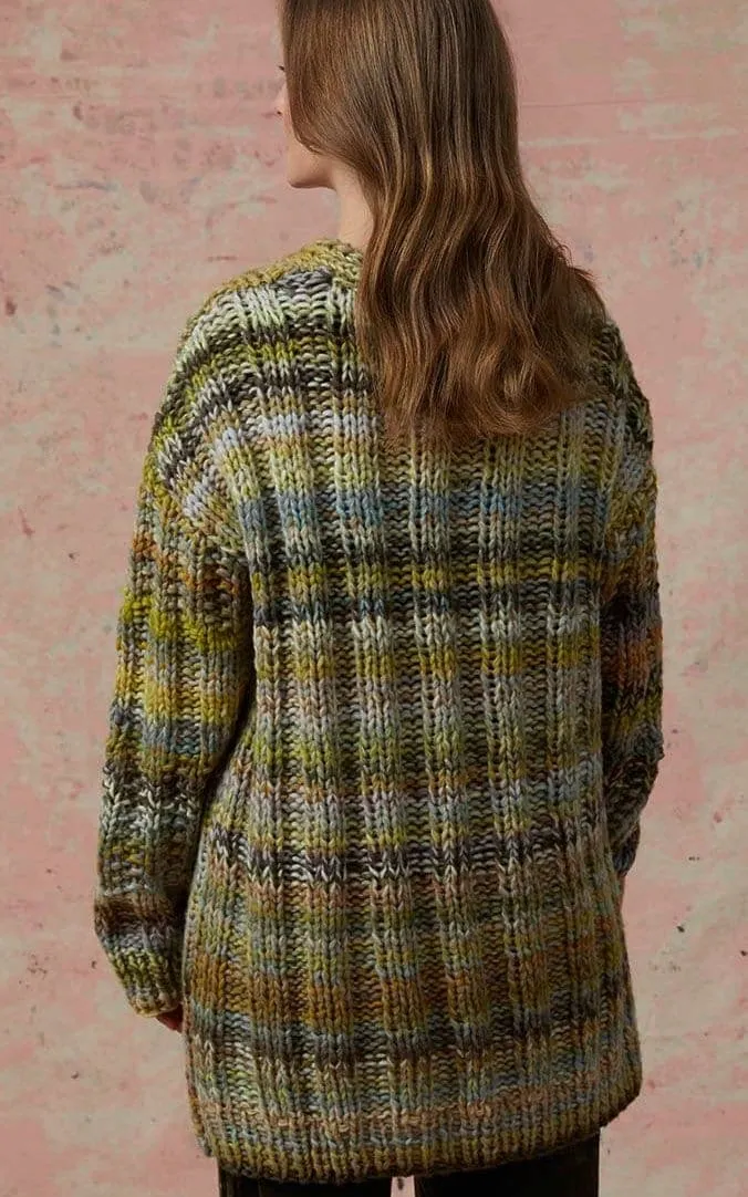 Cardigan mit Längsrippen - CLOUD - Strickset