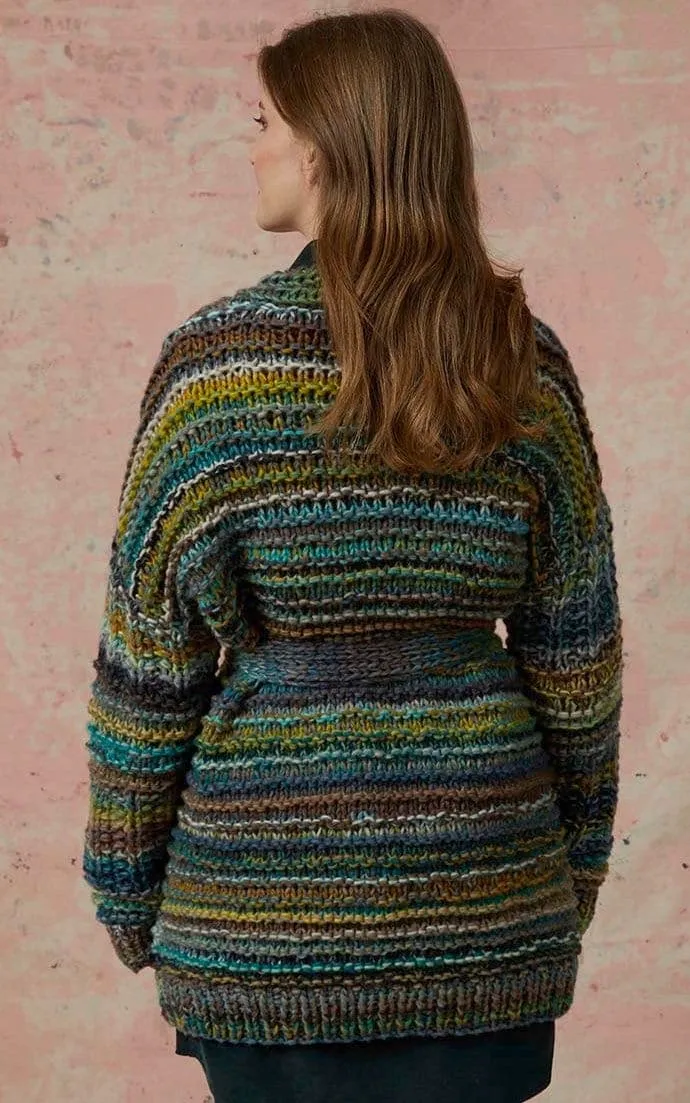 Jacke mit Bindegürtel- CLOUD - Strickset