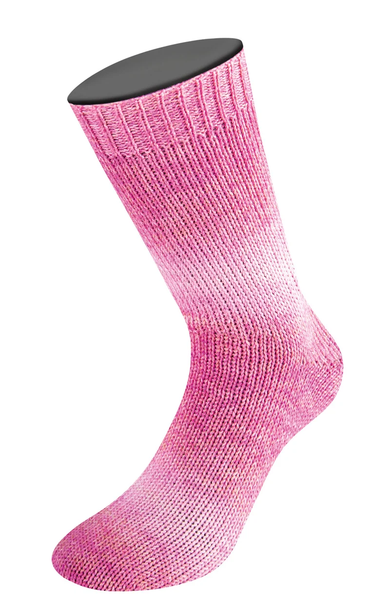 Lana Grossa Meilenweit 6-fach 150 Duo 9722 Rosa/Rosa