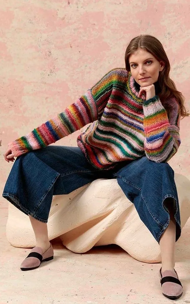 Streifenpullover - CLOUD - Strickset