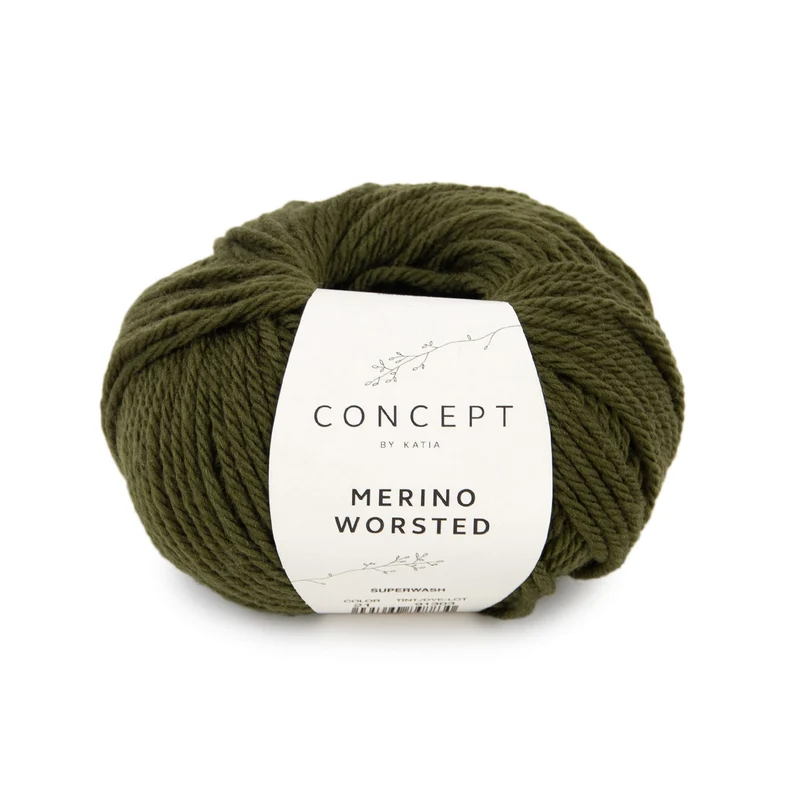 Katia Merino Worsted 021 Militärgrün