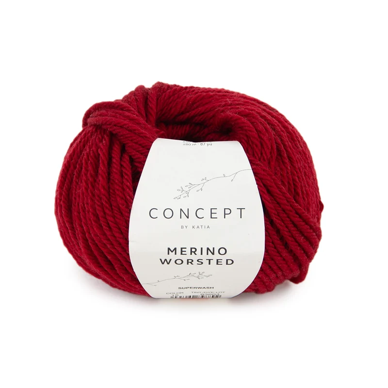 Katia Merino Worsted 015 Blutrot