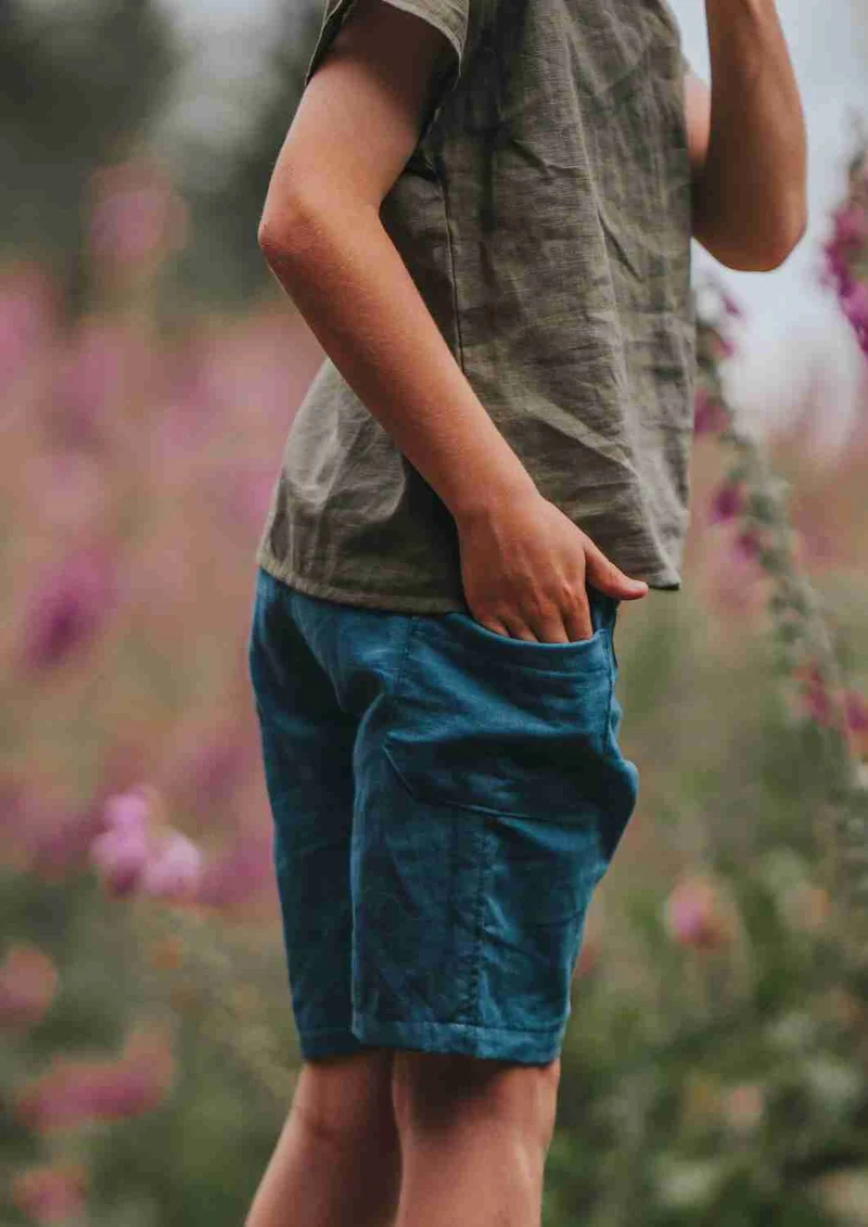Leinenshorts für Kinder "Ahorn"