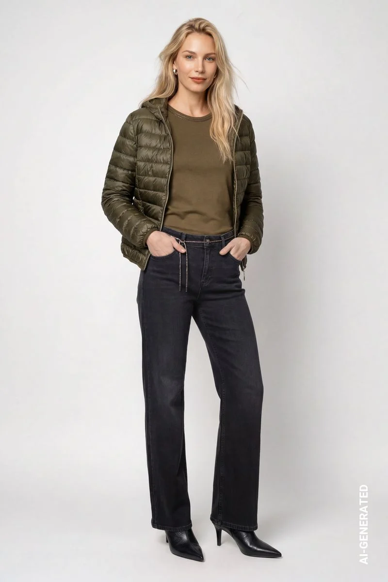 Jacke mit Neopren