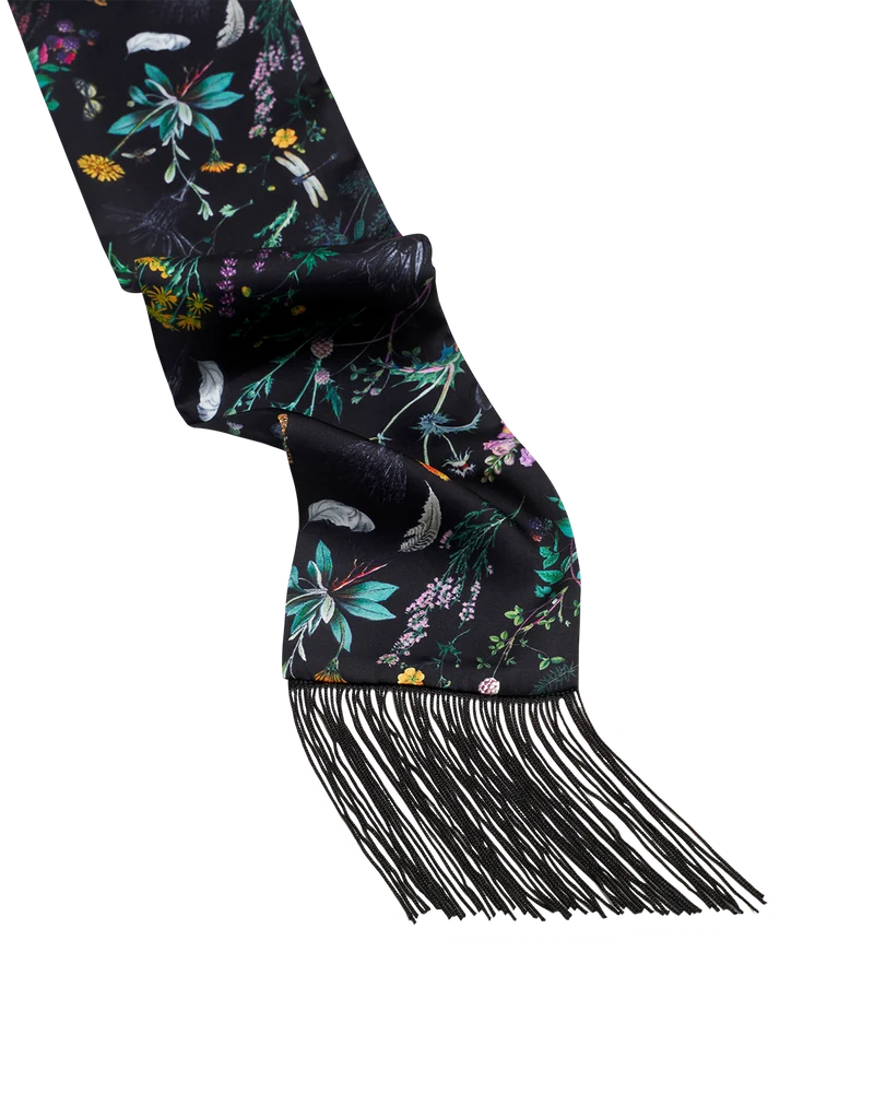 Wilderness Fringed Skinny Scarf