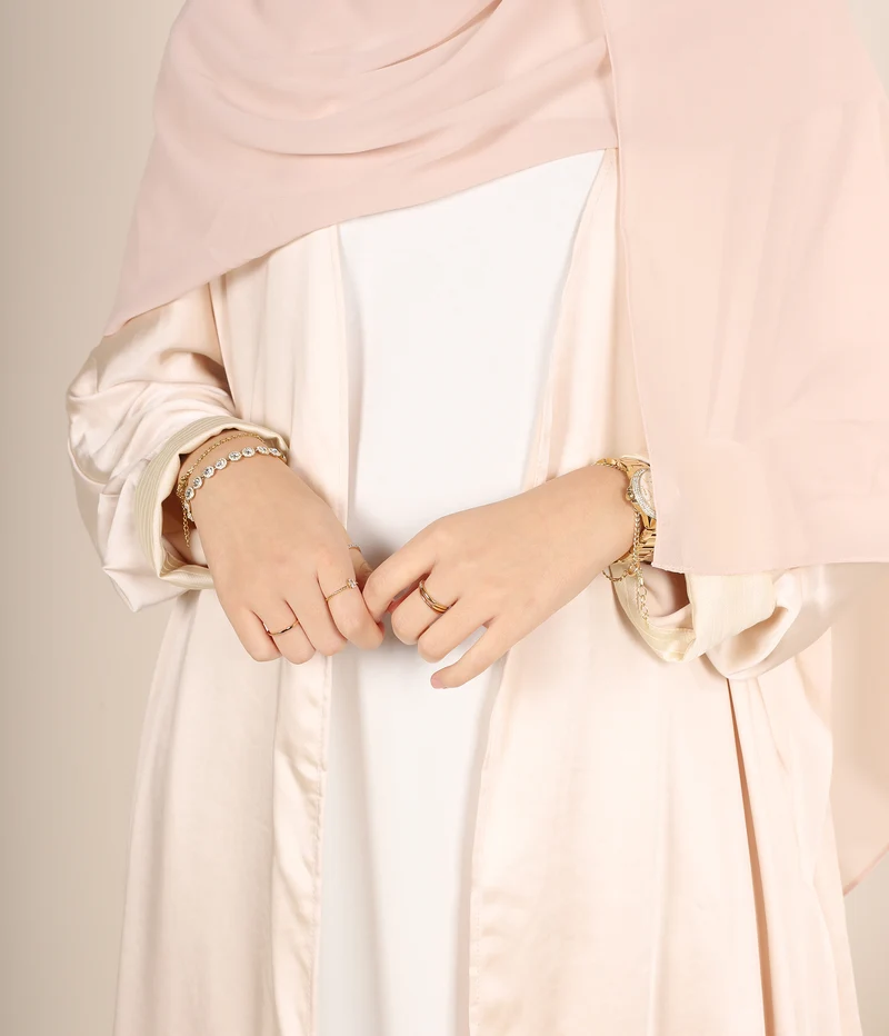 Offene Abaya Dhahiriya - Perle