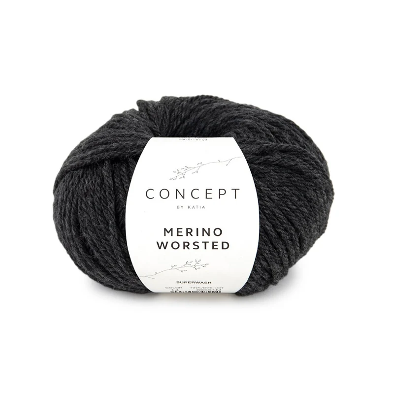 Katia Merino Worsted 014 Dunkelgrau