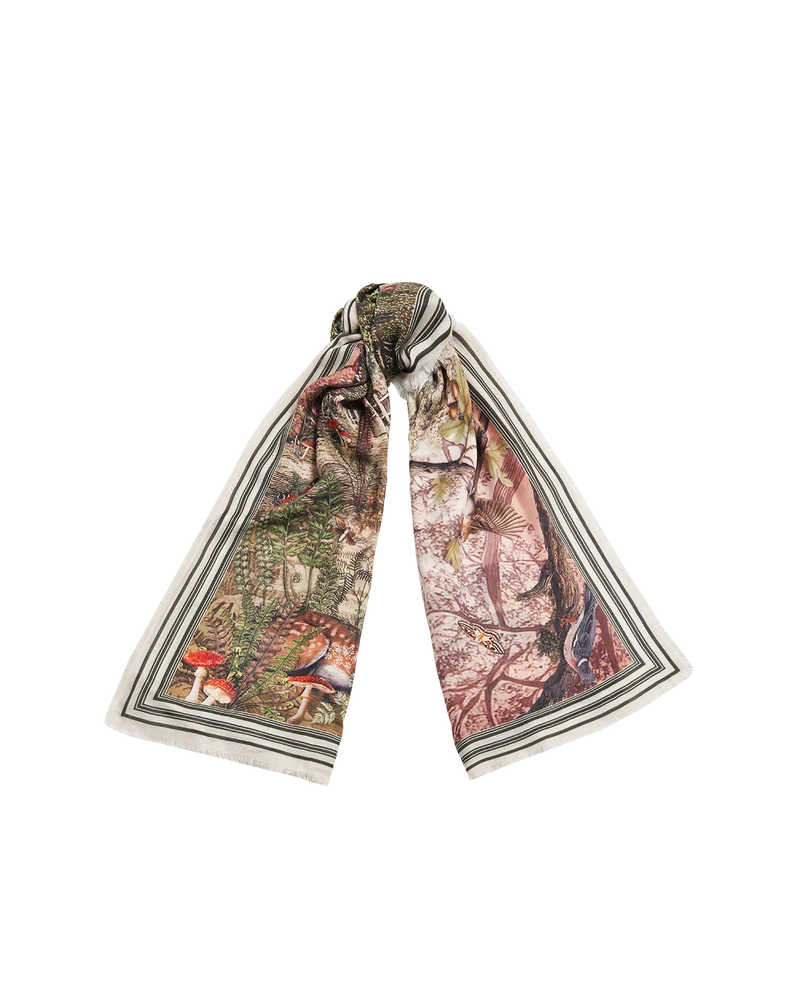 Woodland Tales Long Scarf in Taupe