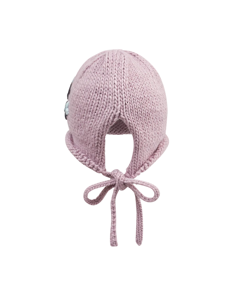 Forget-Me-Not Knitted Lilac Bonnet