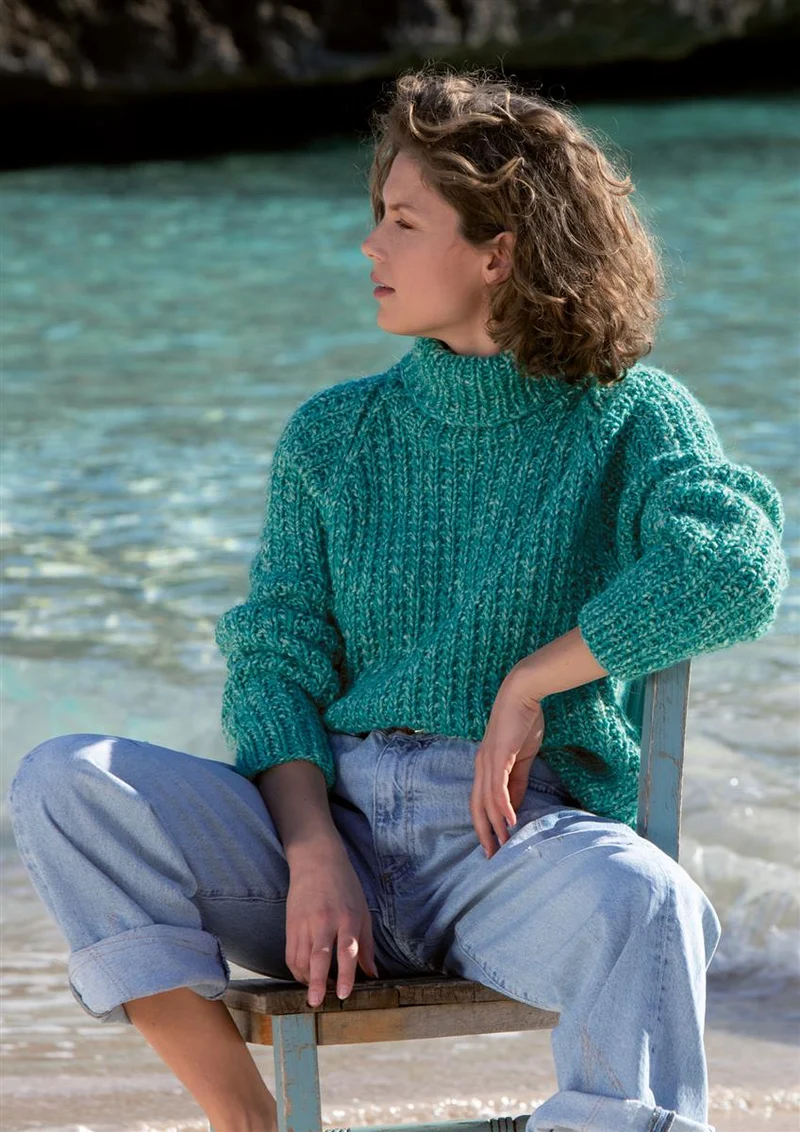 Pullover Turchese