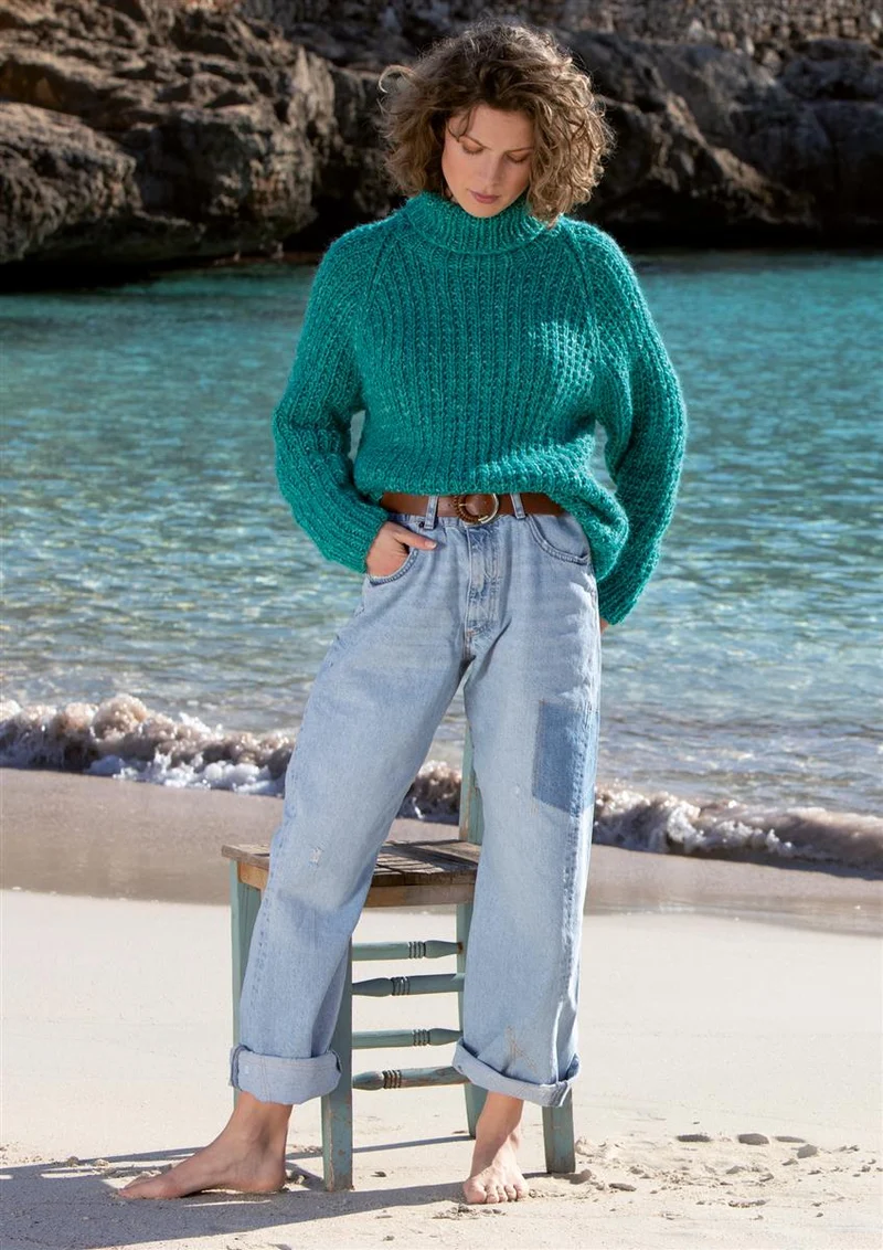 Pullover Turchese