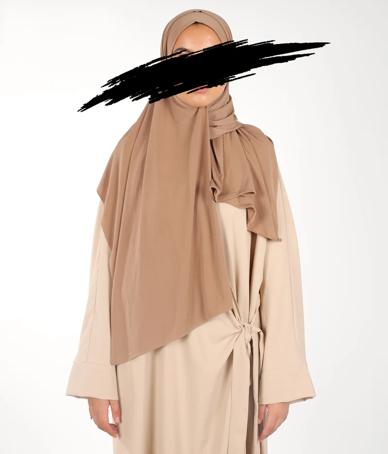 Präm. Jersey-Schal UsW 75*200 - Warmes Taupe