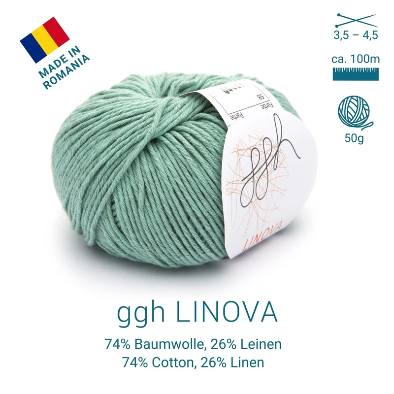 ggh Linova | 100% Baumwolle | 100m/50g | 058 - Blassgrün