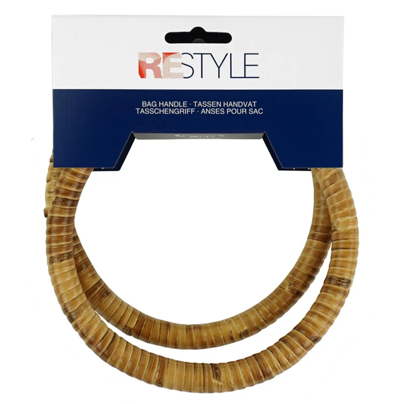 Restyle-Taschen: Runder Rattan-Henkel, 14 cm