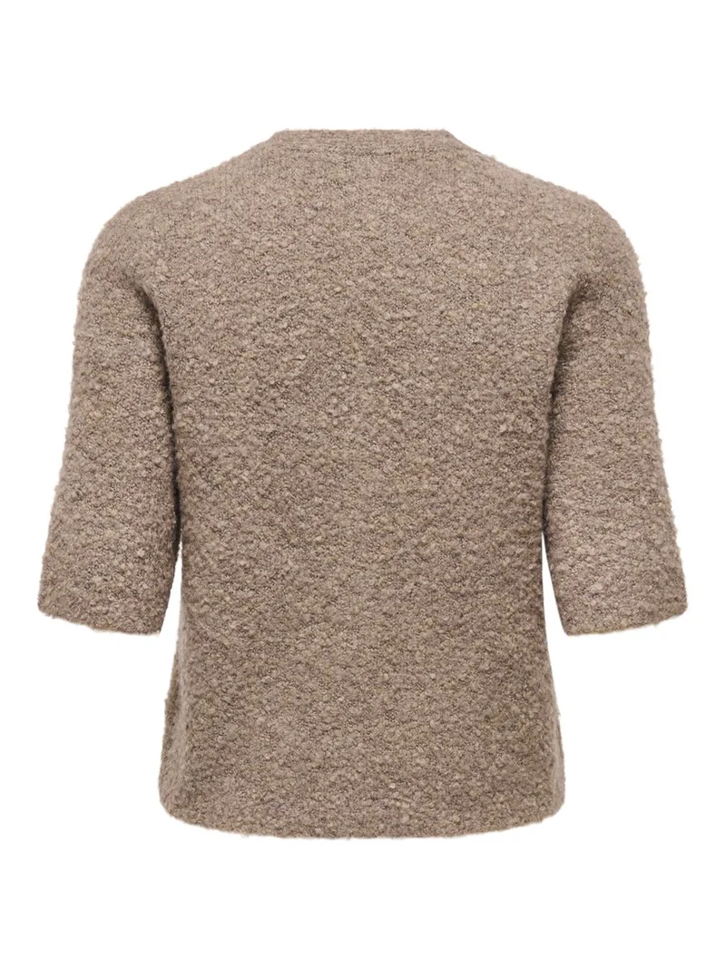 ONLBOUBLE SS V-NECK BUTTON CARDI KNT