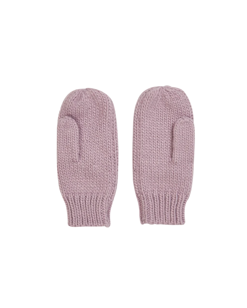 Forget-Me-Not Knitted Lilac Mittens