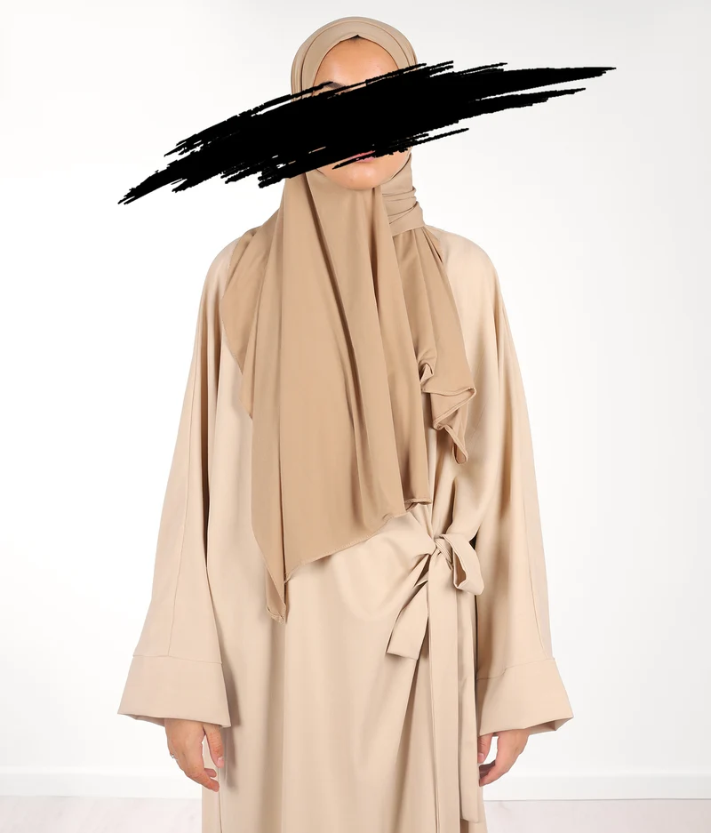 Prem. Jersey Schal UsW 75*200 - Helles Taupe