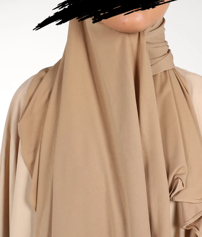 Prem. Jersey Schal UsW 75*200 - Helles Taupe