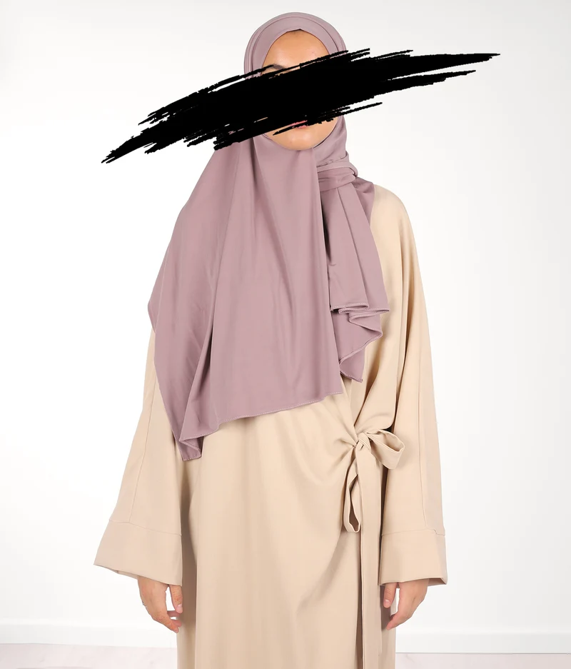 Prem. Jerseyschal UsW 75*200 - Helles Mauve