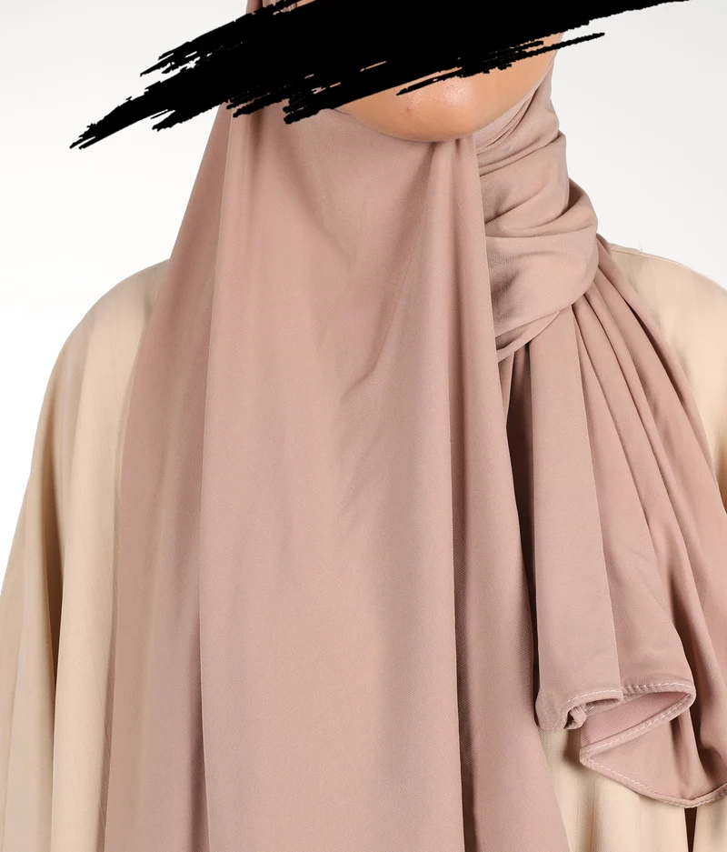 Präm. Jersey-Schal USW 75*200 – Desert Taupe