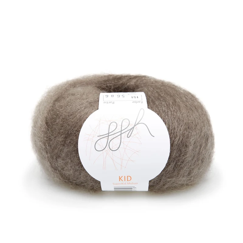 ggh Kid | Mohairwolle | 250m/25g | 151 - Graubraun