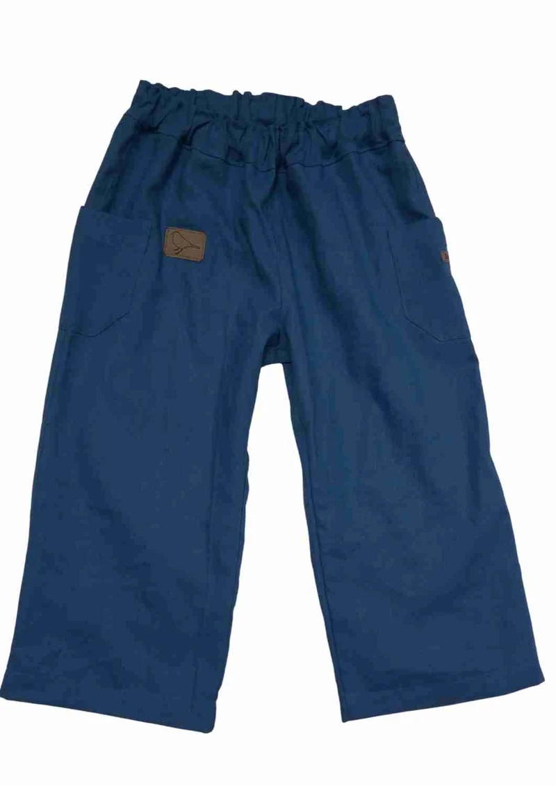 3/4 Leinenhose für Kinder "Walnuss"