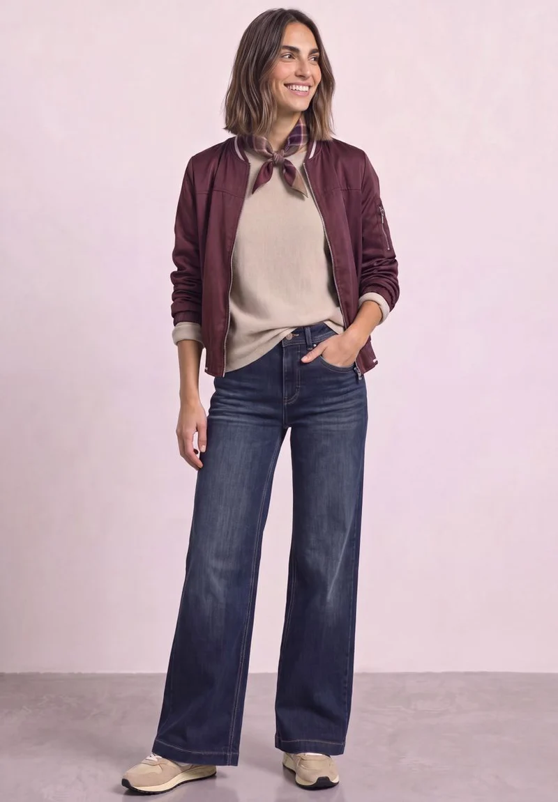 High Waist Wide Leg Jeans im Loose Fit