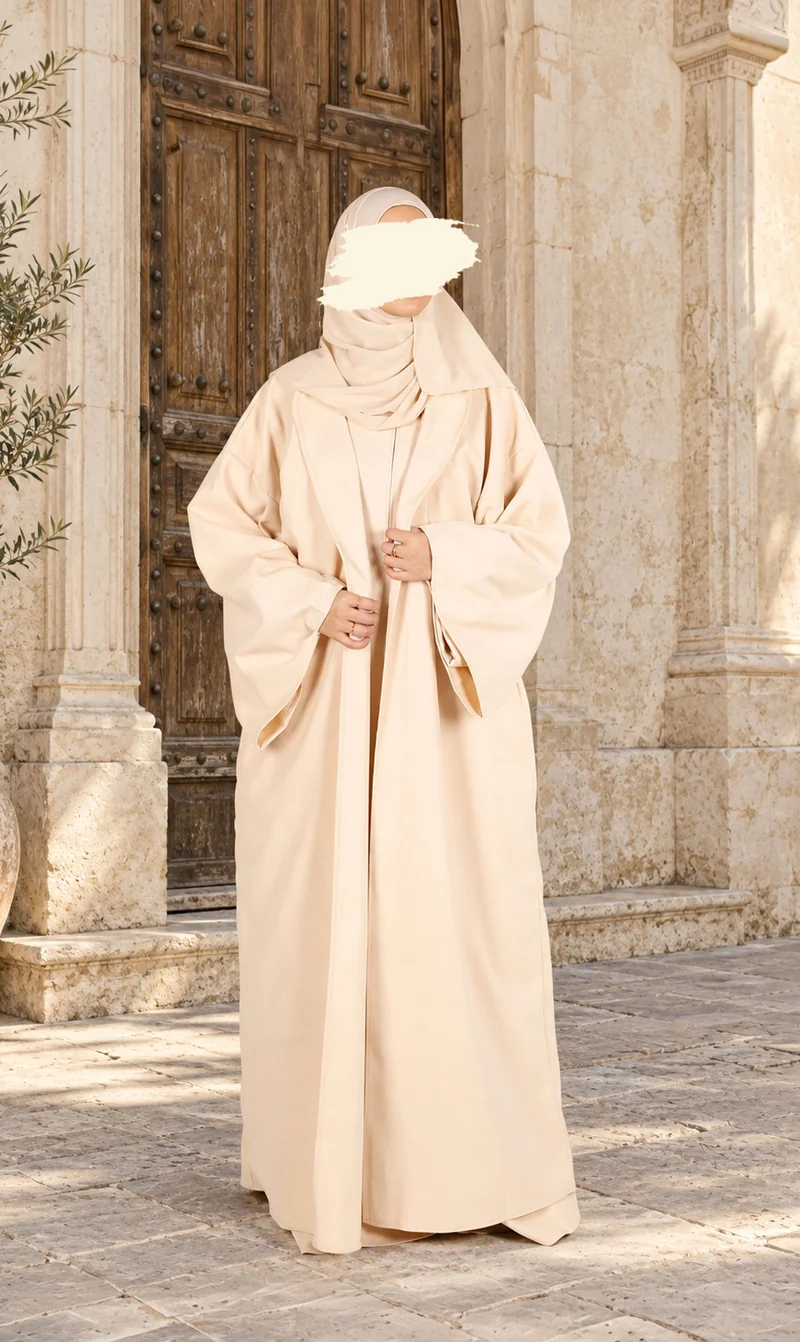 Offener Kimono ZAHRAA – Creme