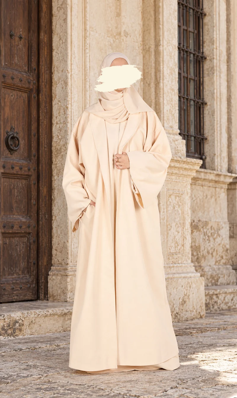 Offener Kimono ZAHRAA – Creme