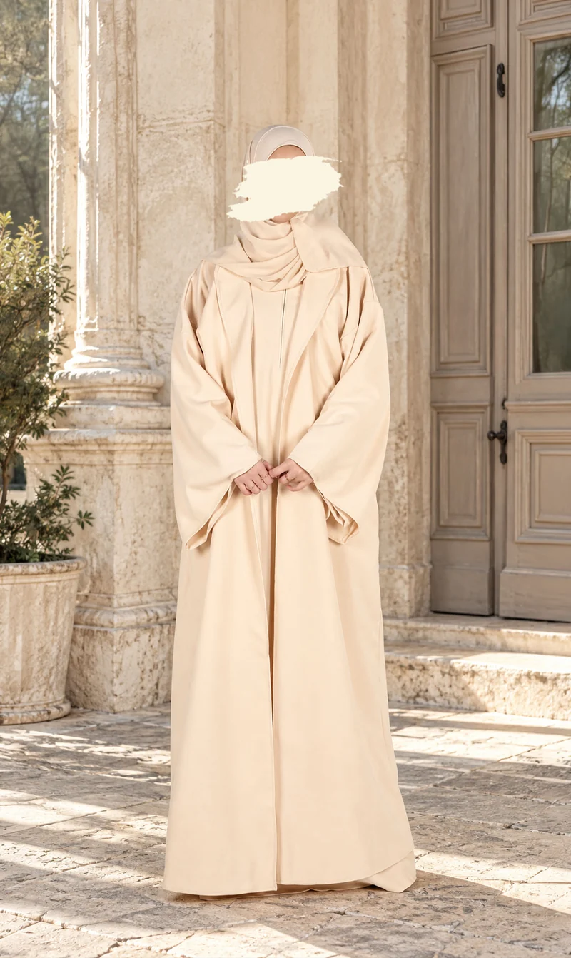 Offener Kimono ZAHRAA – Creme