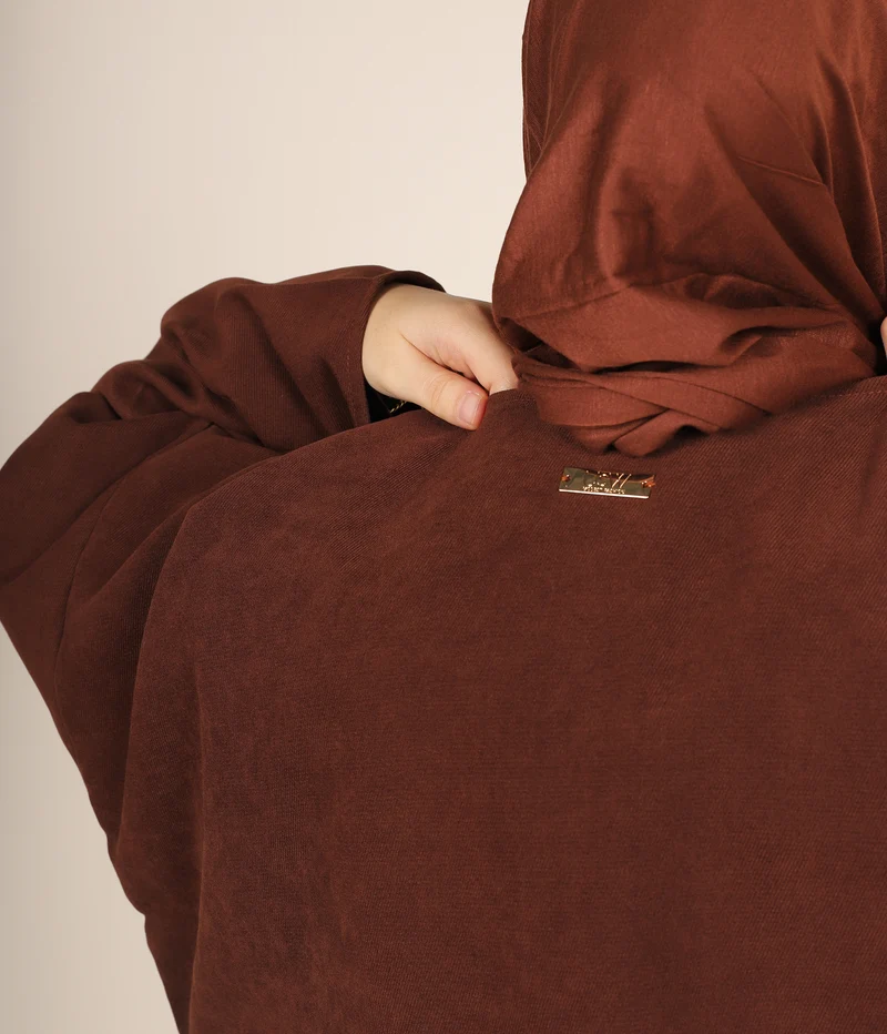Offener Kimono ZAHRAA – Schokoladenbraun