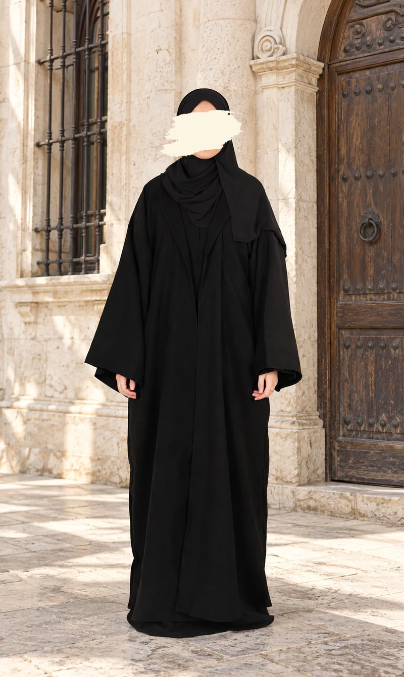 Offener Kimono ZAHRAA - Schwarz