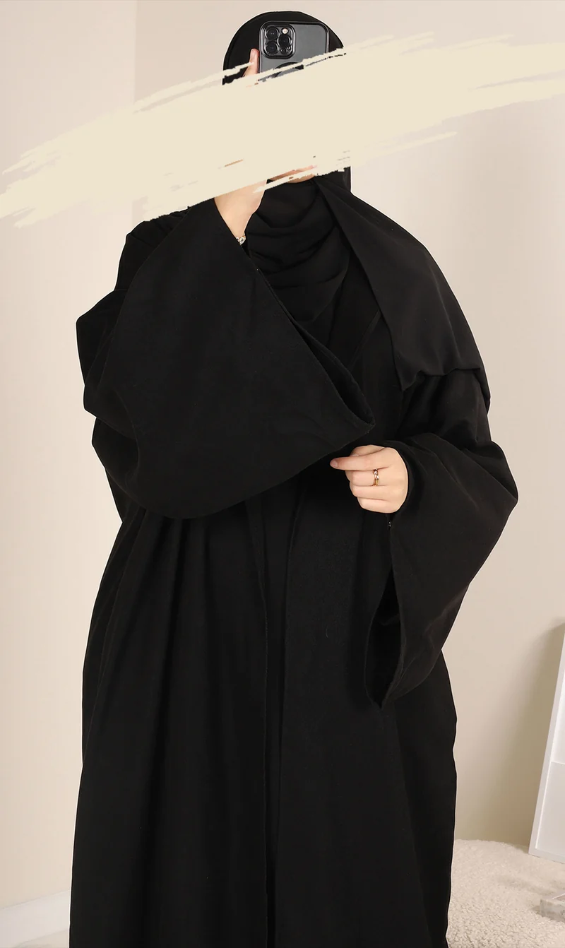Offener Kimono ZAHRAA - Schwarz