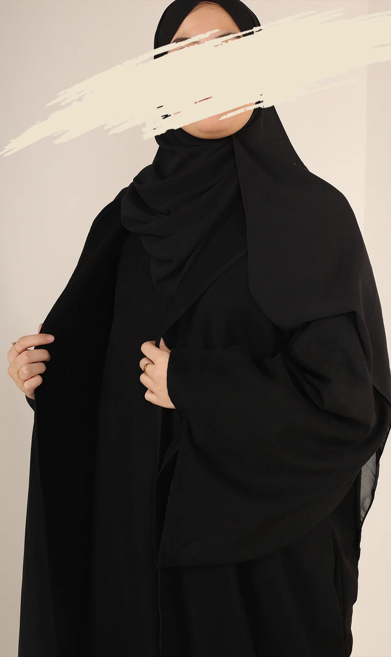 Offener Kimono ZAHRAA - Schwarz